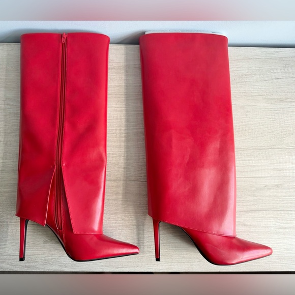 I.N.C. International Concepts Skylar Fold Over Cuffed Knee High Boots Size 7.5 - Picture 11 of 13